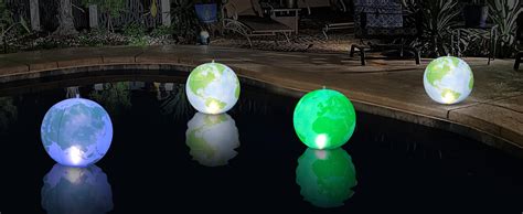 Amazon Cootway Floating Pool Lights Earth Solar Powered Inch