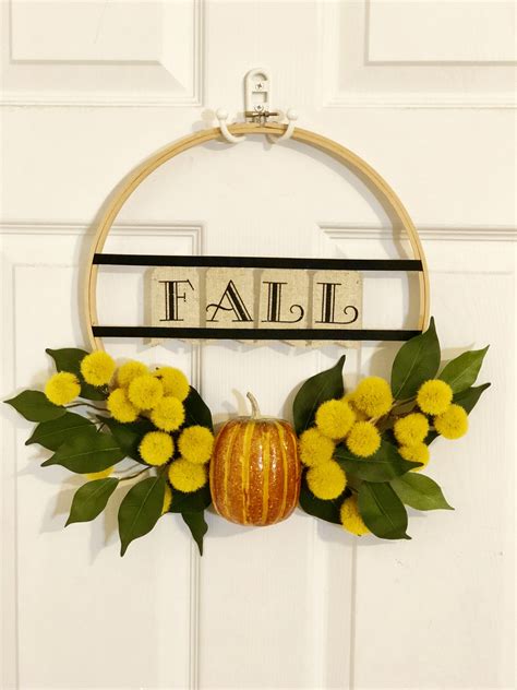 Fall Hoop Wreath Fall Hoop Wreath Wreaths Fall Hoops