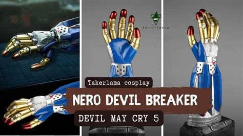 Takerlama Devil May Cry 5 Nero Devil Breaker Cosplay Glove Replica Dmc