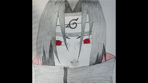 Drawing Itachi Uchiha From Naruto Step By Step Pencil Drawing Tutorial Youtube