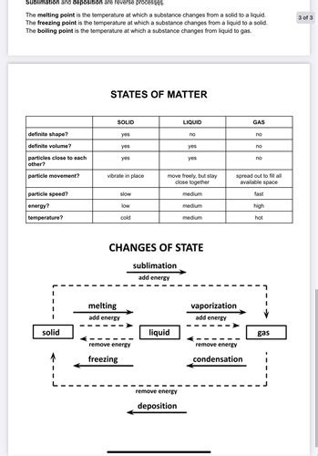 State Of Matter Study Guide Flashcards Quizlet