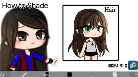 Easy Hair Shading Tutorial In Ibispaint X Gacha Stu Club Tutorial Youtube