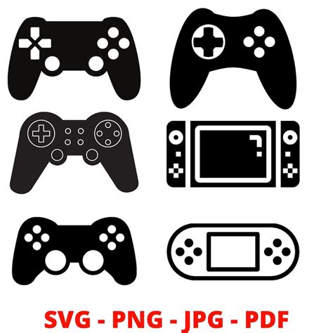 Printable Game Controller Svg Bundle Game Player Svg Cricut Svg Video