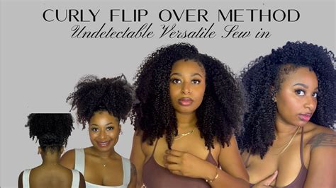 Curly Flip Over Method Versitile Sew In Blending My Short Natural