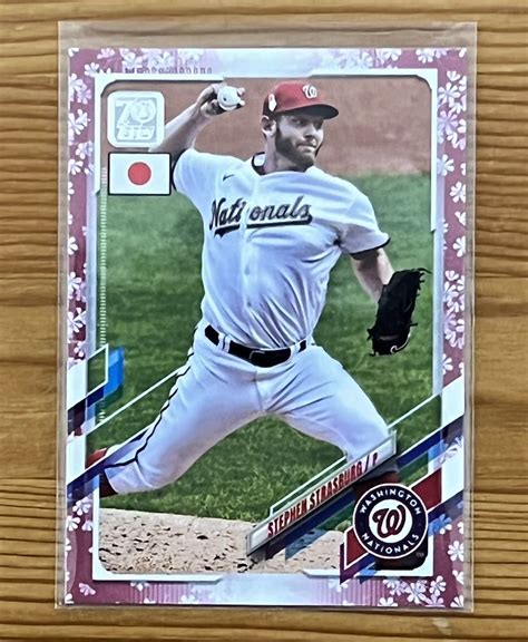 2021 Topps 日本版チェリーブロッサム 99 スティーブン ストラスバーグ Stephen Strasburg 136 Topps