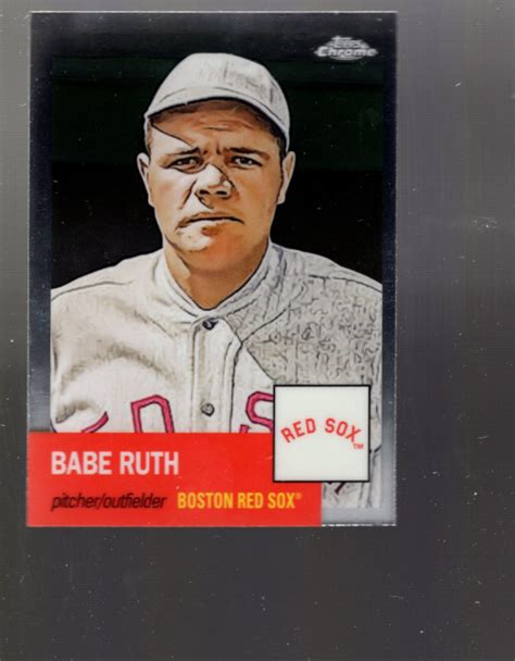 Topps Chrome Platinum Anniversary Babe Ruth B Nm Mt