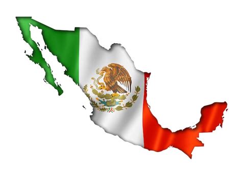 Premium Photo Mexican Flag Map