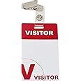 Amazon Pack Heavy Duty Visitor Badges With Clips Reusable