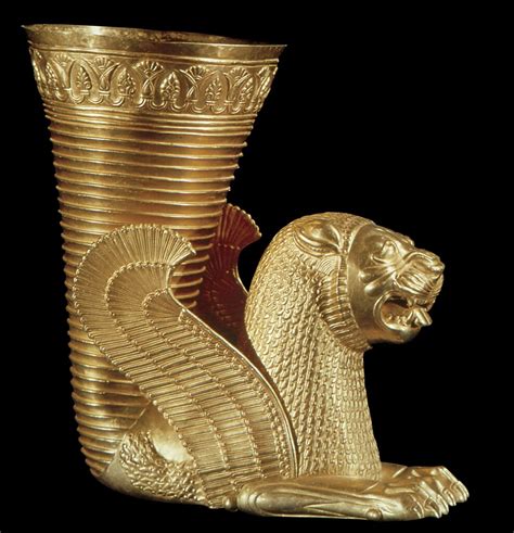 Rhyton In The Form Of A Winged Lion From Hamadan Iran F Flickr