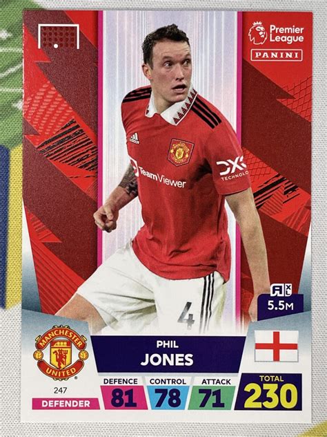 Phil Jones Manchester United Base Panini Premier League Adrenalyn