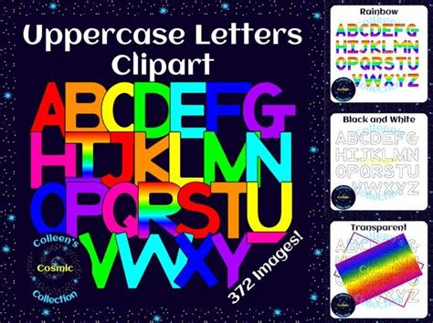 Uppercase Letters Clipart Teaching Resources