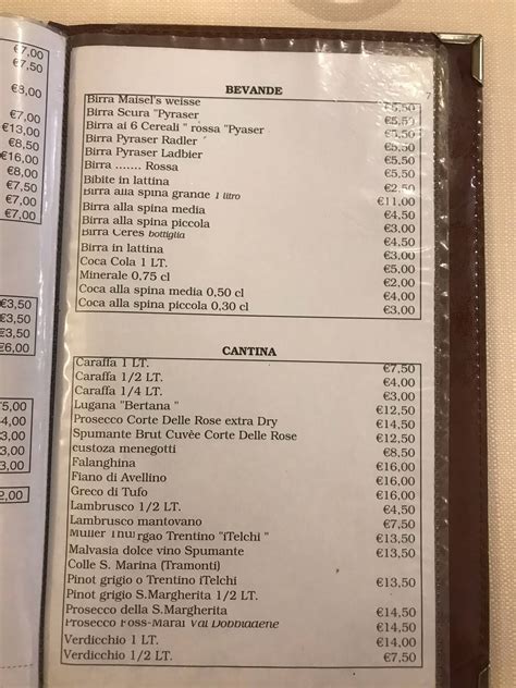 Speisekarte Von Ristorante Pizzeria Golfo Di Napoli Mantua