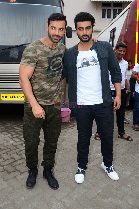 John Abraham Arjun Kapoor Snapped At Mehboob On St Aug John