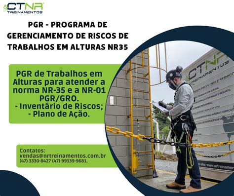 Pgr Trabalhos Em Altura Nr Ctnr Treinamentos