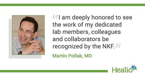 Martin Pollak Md Receives David M Hume Memorial Award