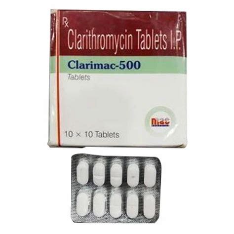 Clarimac Clarithromycin Tablets Ip Packaging Type Packet At Rs