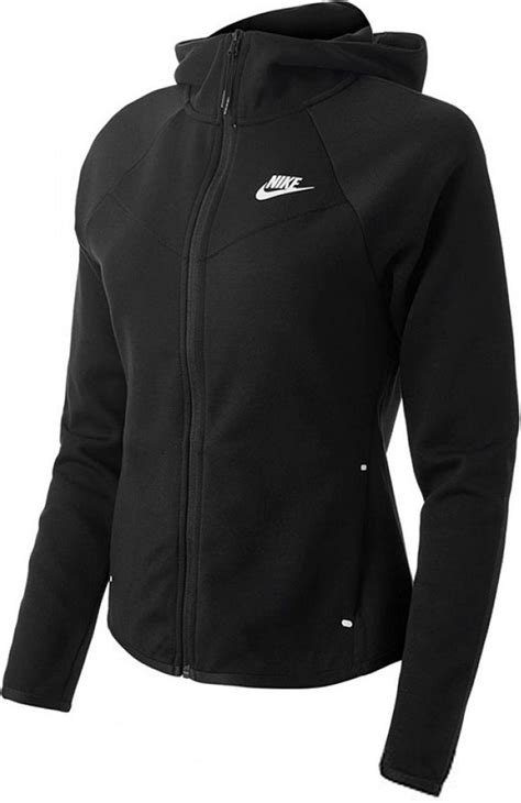 Nike Nsw Tech Fleece Hoodie Women Damesvest L Zwart