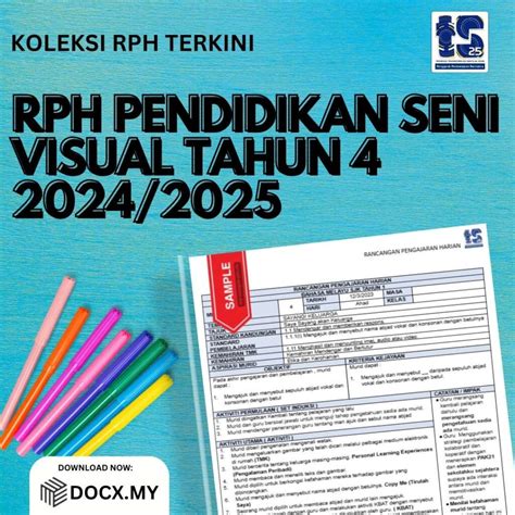 RPH PENDIDIKAN SENI VISUAL TAHUN 4 2024 2025 DOCX MY