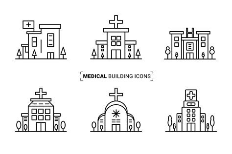 Medical building icon 15645092 Vector Art at Vecteezy