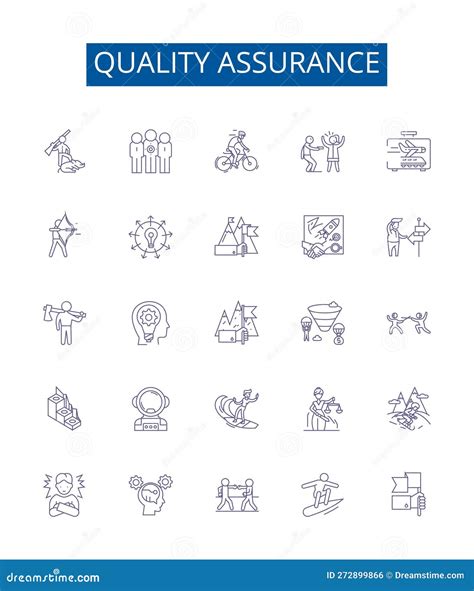 Quality Assurance Line Icons Signs Set Design Collection Of Assurance