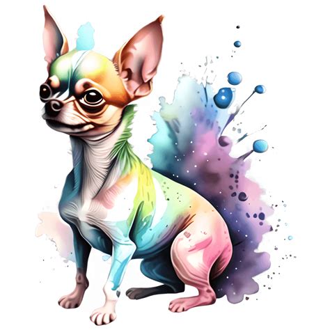 Watercolor Chihuahua Graphic Creative Fabrica