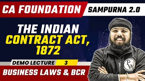 Business Laws And Bcr Sampurna Demo Lecture For Ca Foundation Dec