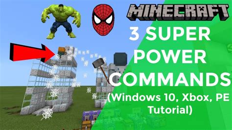 3 Minecraft Superherosuperpower Commands Bedrock Edition Cmnd Zone