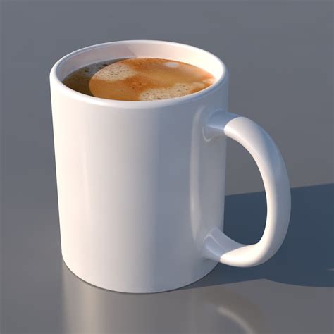 Coffee Cup 3D Model Free Obj