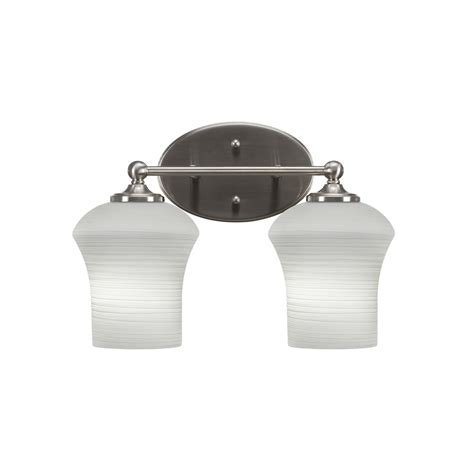 Capri 2 Light Bath Bar Shown In Brushed Nickel Finish With 5 5 Zilo