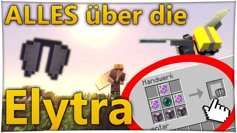 Minecraft Elytra Craften Elytra Deutsch Und Benutzen Tutorial