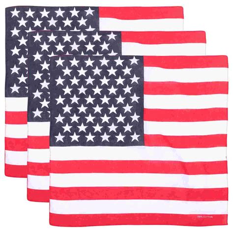 Bandanas Bandeira Americana Bandana Bandeira Eua Len O Atl Tico Wicking