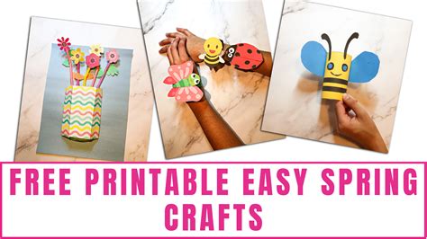 Easy Spring Crafts for Preschoolers and Toddlers - Freebie Finding Mom