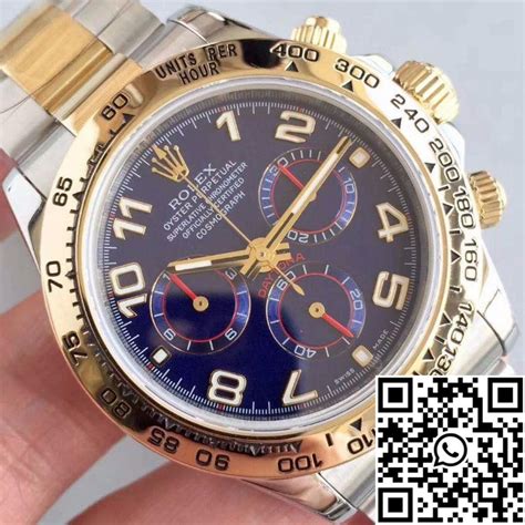 Rolex Daytona Cosmograph A Factory K Yellow Gold Wrapped Blue