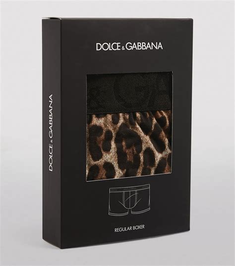 Mens Dolce And Gabbana Multi Cotton Leopard Boxers Harrods Uk