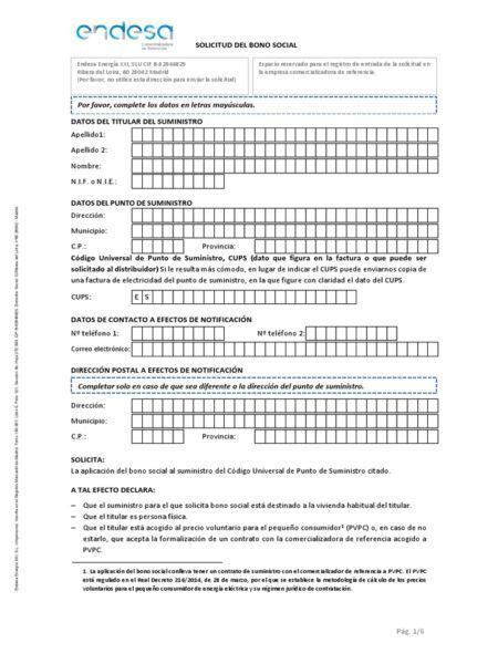 Cómo rellenar el Formulario Bono Social de Endesa Actualizado 2024