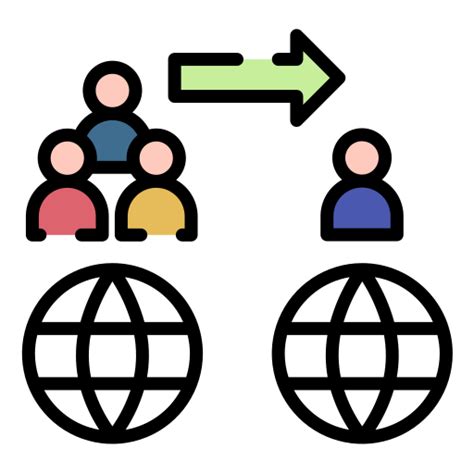 Migração ícones De Pessoas Grátis