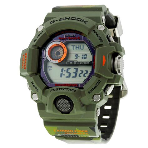 Casio G Shock Quartz Digital Dial Green Resin Men S Watch GW9400CMJ 3