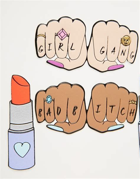 Skinnydip Girl Gang Sticker Pack At Girl Gang Girl Power