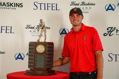 TEXAS TECH SENIOR LUDVIG ABERG WINS THE 2023 FRED HASKINS AWARD ...