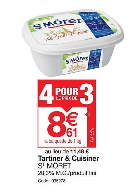 Promo Tartiner Cuisiner St M Ret Chez Promocash Icatalogue Fr