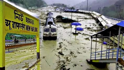 Assam Flood 2022 New Haflong Railway Station Land Slide Pray For Dima Hasao District In