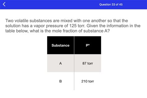 Solved Question Of Two Volatile Substances Are Mixed With One