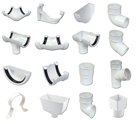 Pvc Half Round Gutter Guttering Various Colours Downpipe Drain Pipe