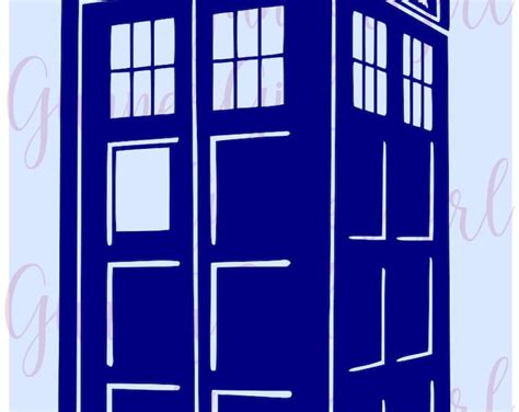 Doctor Who Tardis Svg Etsy