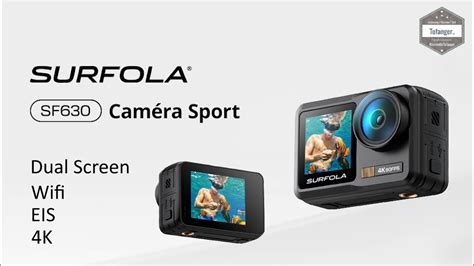 Surfola Sf Cam Ra Sport K Fps Wifi Eis Double Ecran