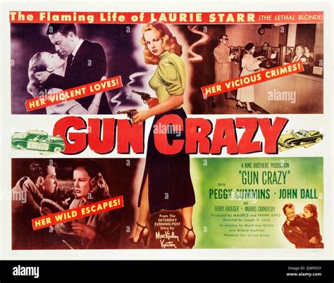 Gun Crazy (United Artists, 1950). Half Sheet film poster feat Peggy