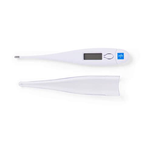 Medline Second Oral Digital Stick Thermometer With Snap Case