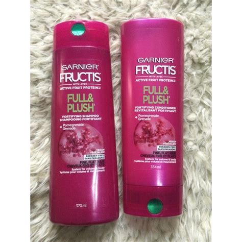 Original Garnier Fructis Full And Plush Fortifying Shampoo And Conitioner