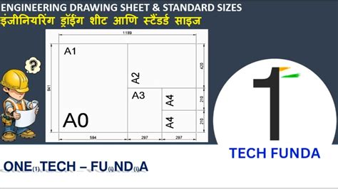 Engineering Drawing Sheet And Standard Sizes Youtube