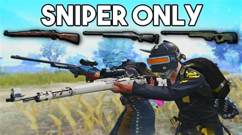 SNIPER ONLY GAMEPLAY PUBG Mobile YouTube